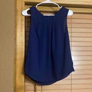 Petite medium. Navy blue work blouse. Brand new